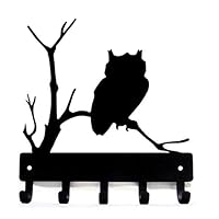 The Metal Peddler Owl-01 Key Rack Hanger