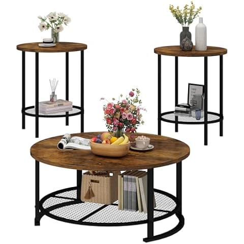 Recaceik Rustic Coffee Table Set Cover