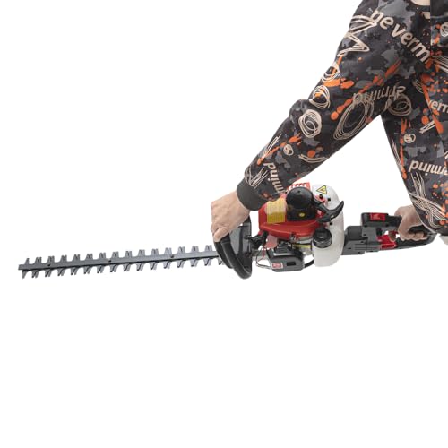 Cortasetos, cortasetos, herramienta de jardín, hoja de motor, herramienta de corte de gasolina, 65 cm, longitud de la hoja: 22 5 cm³, cilindrada para el cuidado del jardín y cortar ramas de árboles