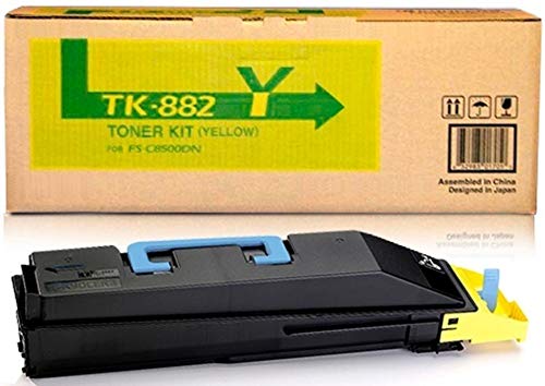 Toner Kyocera TK-882Y jaune haute capacité de 18000 pages