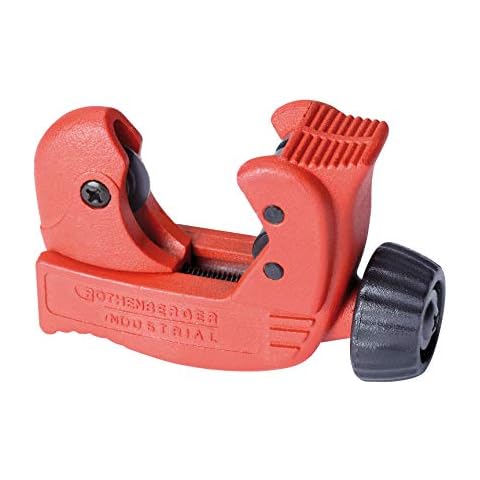 ROTHENBERGER Industrial Tube Cutter Rohrabschneider I Rohrtrenner I inkl. Ersatz-Schneidrad & ausklappbaren Innenentgrater I 3-42 mm I 1/8" - 1.5/8" I 070642E Cover