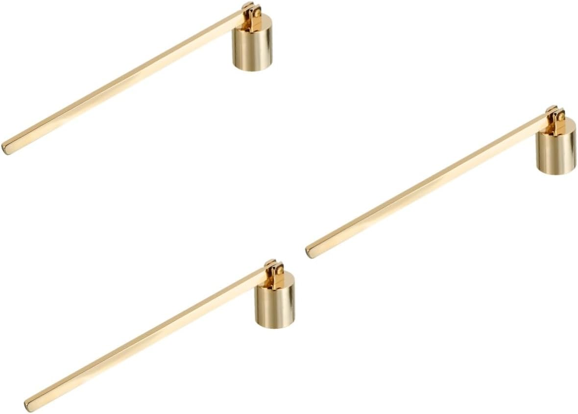 ARTIBETTER 3 pcs Candle Tool Candle Snuffer Extinguisher Gold Snuffer Accessories Black Stainless Steel Extinguisher Metal Wick Cover *1 Bucket