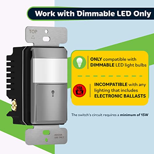 Motion Sensor Switch, PIR Sensor Light Switch, Occupancy