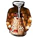 GEFANENR Suéter Unisex,Hombres Mujeres Amantes De Impresión Digital 3D Navidad Muñeca De Porcelana Hoodie Sudadera Sudadera Pullover Camiseta Wild Tamaño Grande Novedad Hoodie,3XL
