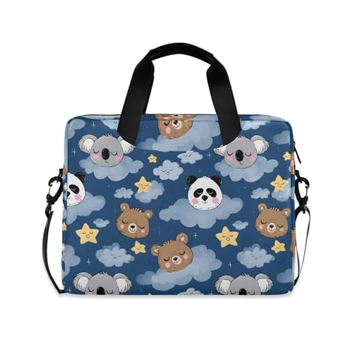 Funda maletín portátil con patrón de perezoso y panda miniatura 1