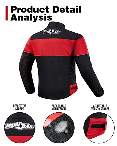 Borleni Summer Motorcycle Jacket For Men-Mesh Slim Motorbike Riding Jacket With Ce Armor Powersports Protective Gear #TOP2