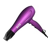 Professional 1875W Powerful Ionic Hair Dryer Lightweight DC Motor 2 Speed & 3 Heat Settings Hair Dryer with Concentrator for Home Travel Hotel Use