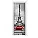 Tulup Adesivo per Porta - 75x205cm - Decorativo autoadesiva Impermeabile - Auto Auto Torre Eiffel