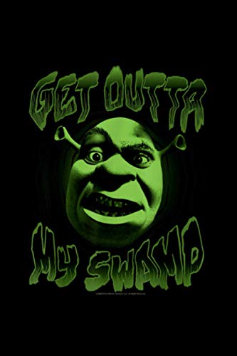 Shrek Get Outta My Swamp Notebook 114 Pages 6''x9'' College Rule