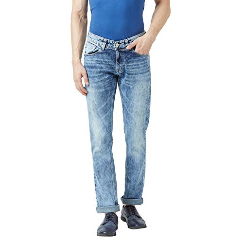 Image of Spykar Men's Skinny Jeans (ECSKN-01AI-41 Light Blue 36)