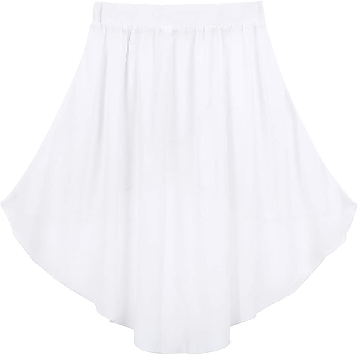 Moily Big Girls High Low Dance Skirts Ballet Modern Jazz Lyrical Studio Practice Costume with Elastic Waistband : Clothing, Shoes & Jewelry