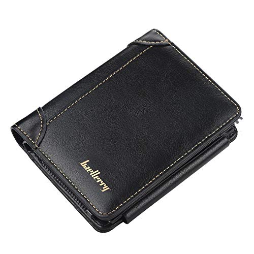 BAELLERRY Carteira Masculina Vertical Premium + Porta Níquel com Zíper