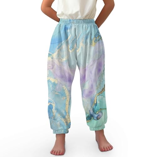 Image of Unisex Little Kids Yoga Trousers Bohemian Beach Pants Baggy Harem Activewear for Boys and Girls Age 3-10