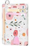 FurArt Slim Minimalist Wallet, Front Pocket Wallets, RFID Blocking, Credit Card Holder for Men-Floral