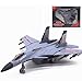 ZCYXQR Giocattoli Modello Aereo Militare Scala 1/72 F-22 Raptor Fighter Elettro-Ottico con Effetti sonori Regali per Bambini (Grigio)
