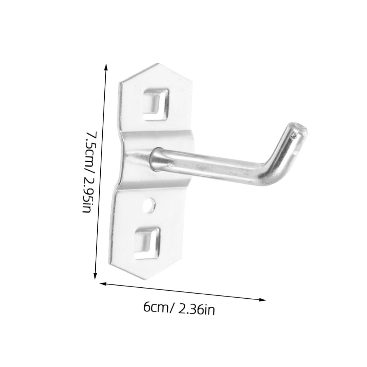 Unomor 12pcs Metal Pegboard Hanging Hooks Space-Saving Tool Storage and Easy to Use for Home and Garage