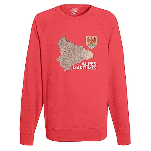 Sweat Shirt Homme Alpes Maritimes 05 avec carte ancienne de Gap pour passionné d'histoire