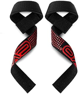 EVO Fitness Weight Lifting Straps Anti Slip Gym Powerlifting Deadlifting Bodybuilding Workout Strength Training Hand Bar Grips Neoprene Gel padded Wrist Support Unisex Men Women
