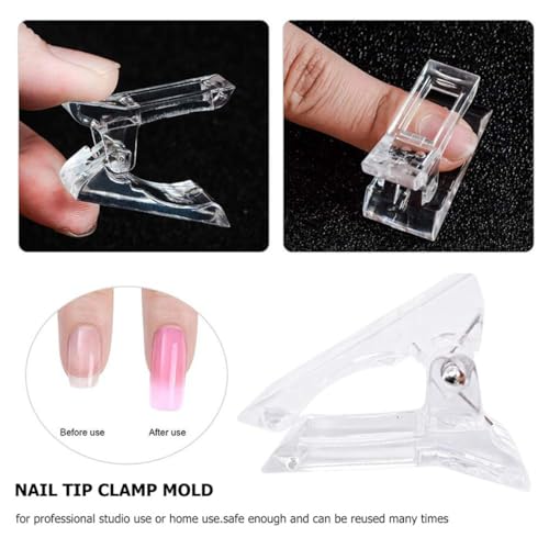 Clips para manicura Crystal 20 piezas para uñas acrílicas miniatura 3