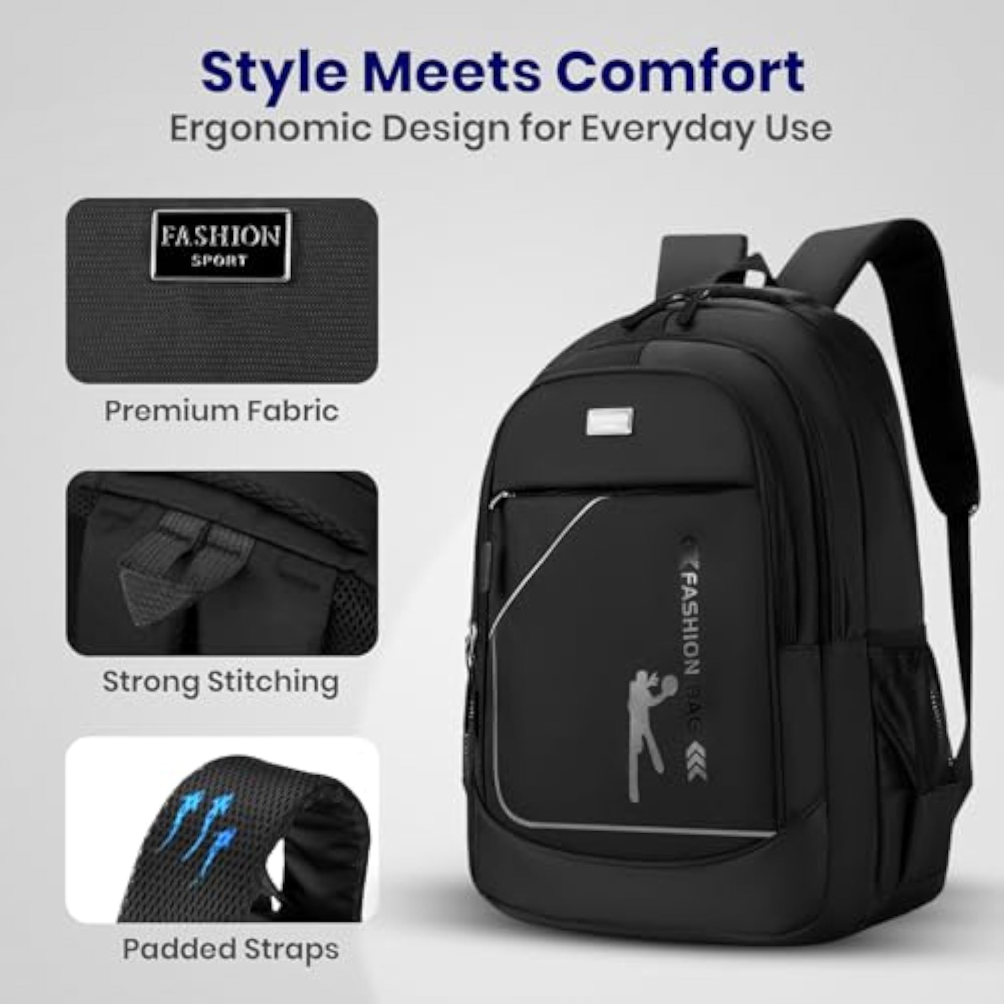 Stylish Lightweight Casual Daypack for Men & Women