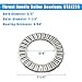 4 Sets NTA1220+2TRA, Thrust Needle Roller Bearings with Two Washers, ID 3/4