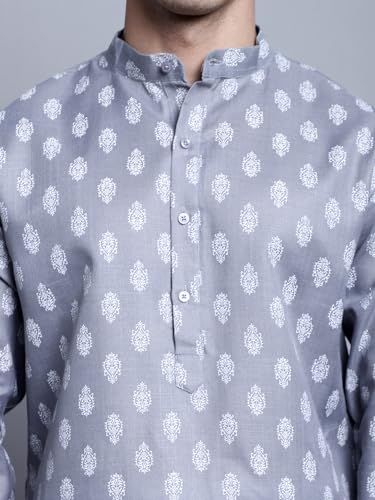 Image of Jompers Men's Cotton Regular Fit Casual Kurta