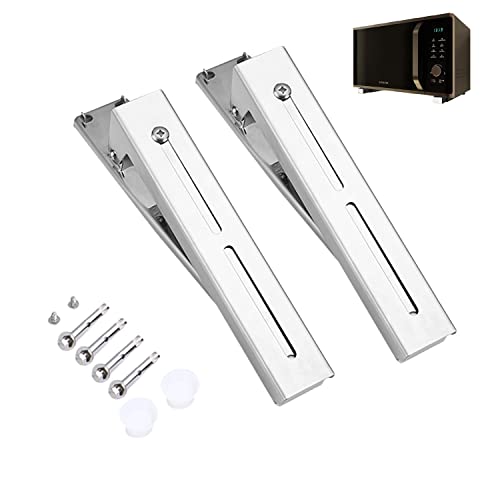 La Mejor Recopilación de Hornos de pared que puedes comprar esta semana. 41 DOTOTO 2 Unids Soporte para Horno de Microondas de Acero Inoxidable, Estiramiento Plegable Montaje en Pared Estante Ajustable para Cocina Casera