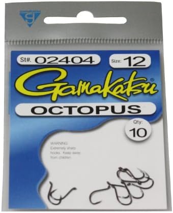 Gamakatsu 02404 Octopus Nsb 12 (10-Pack)