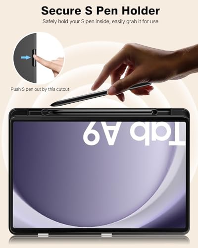 Image of ProElite Cover for Samsung Galaxy Tab A11 8.7 /A9 8.7 inch case, Soft Flexible Flip Case Cover with S Pen Holder for Samsung Galaxy Tab A11 /A9 8.7 inch with Auto Sleep Wake [Recoil Series] - Lavender