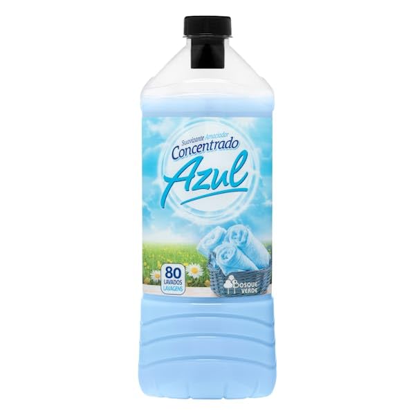Suavizante concentrado azul – 80 lavados – Botella de 1,6 L – Pack de 6