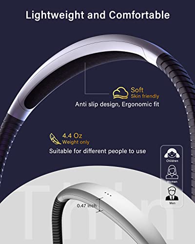 Vekkia Rechargeable Led Neck Reading Light, Book Light For Reading In Bed, 3 Colors & 5 Brightness Adjustable, Long Lasting. Perfect For Reading, Knitting & Repairing #TOP2