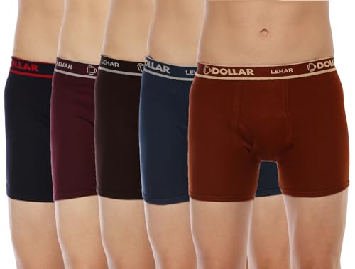 Image of Dollar Lehar Mens Combed Cotton Trunk - Actual Colour May Vary