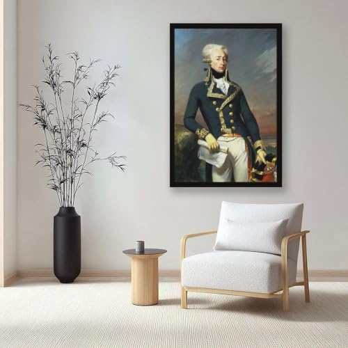 Portrait Marquis De Lafayette impression sur toile 61x91.4 cm WCYB cadre suspendre