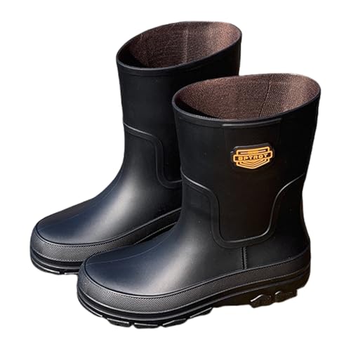 Bottes de pluie homme imperméables chaussures extérieur pour boue campagne