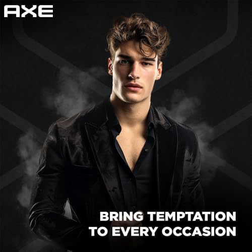 Image of Axe Dark Temptation Men's Deodorant + Axe Gold Temptation Long Lasting Deodorant Bodyspray For Men, With An Irresistible Scent 215ml, Pack of 2
