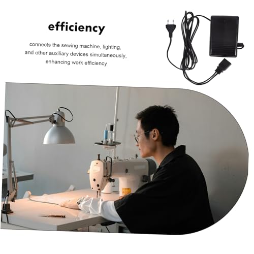 Pédale de commande jojofuny pour machine à coudre avec cordon d'alimentation stable - 4