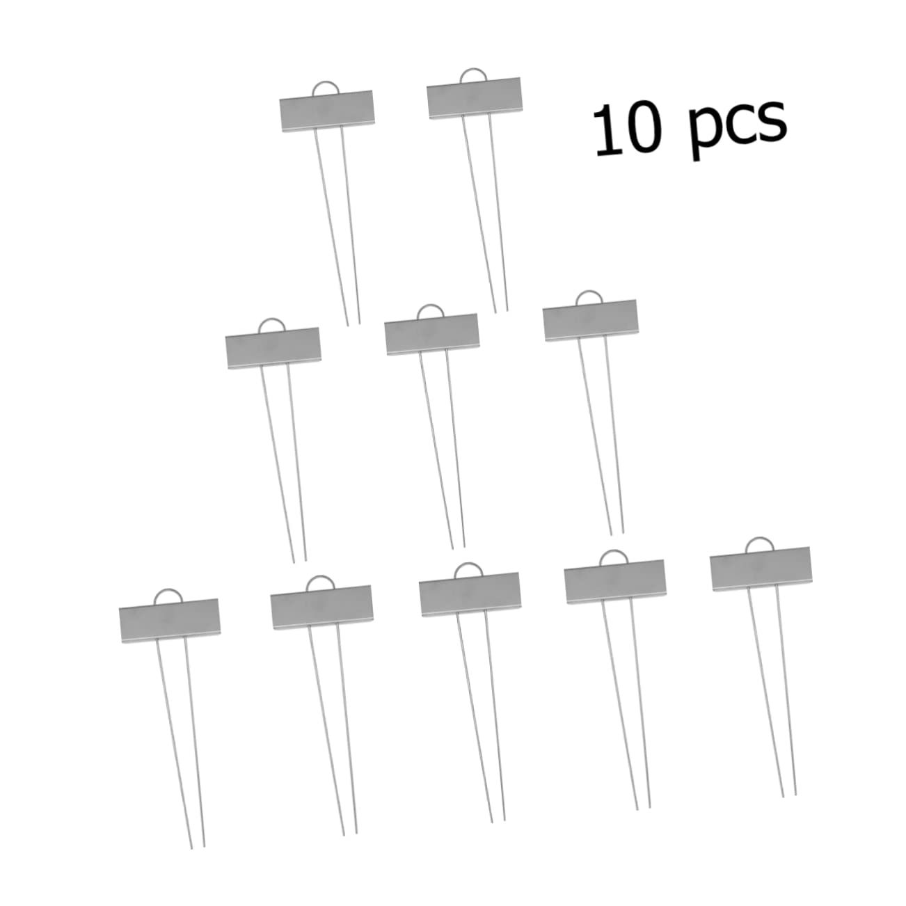 Toyvian 3 Sätze Gartenetikett Gartenmarkierung Gartenreihenmarkierungen Pflanzendeckel Wetterfest Schilder Für Gartenpflanzgefäße Kinderzimmer-etiketten Silver 10 Stück * 3