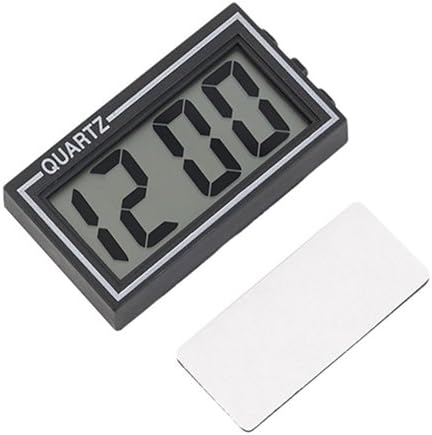 Braceus Digital LCD Screen Table Auto Car Dashboard Desk Date Time Calendar Small Clock for Car Dashboard Home Desk Office