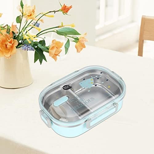 AOOPOO Lunch Container, 650ml Thermal Insulated Salad Soup Hot Food Lunch Containers, Leakproof Hot Food Thermos, Bento Box Students Kids Lunch Box, Fit for School Outdoor Travel (Blue)