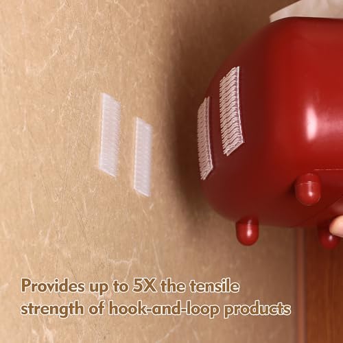 Image of 3M Dual Lock SJ3560 2 inch x 4 inch 6 PCS Clear Reclosable Fastener Heavy Duty | Interlocking Tape Mushroom Shaped Sticky Hook Lock Mounting Tape for EZ Pass Holder Indoor Outdoor Use