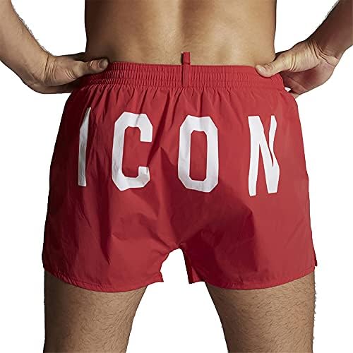 BOXER DSQUARED UOMO ROSSO D7B643730 Rosso 50 Amazon.co.uk Fashion