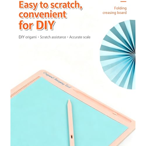 Image of Scoring Board for Paper Folding, Precision Origami Tool, Envelope Maker Scores Tool, Multi-Purpose Scoring Board for DIY Enthusiasts, Card Making Envelope Making Gift Box Making