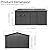 KEIKI 10' x 12' Outdoor Garden Storage Shed, Apex Roof with Sliding Door & Acrylic Window, Punched Vents for Bike, Toy & Garbage Can, Grey