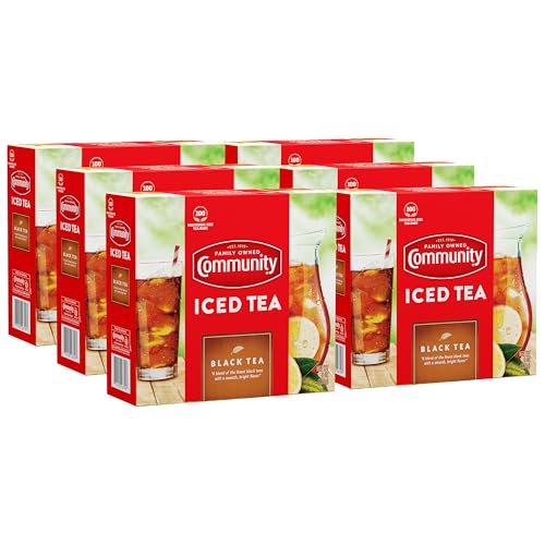Community Coffee Orange Pekoe Cut Black Tea, 100 Individual Size Tea Bags (Pack of 6)