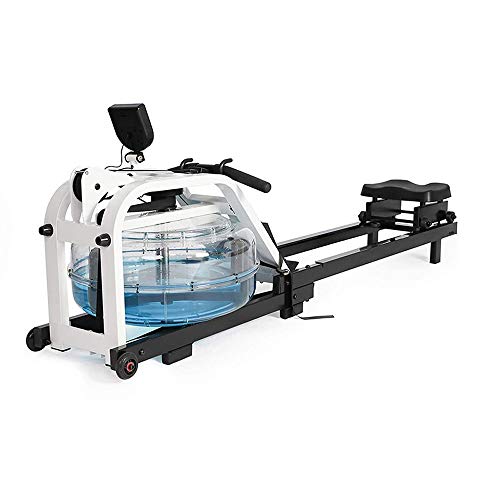 DWLXSH Home Máquina de remo plegable de resistencia magnética, máquina de remo de resistencia al agua para interiores Deportes de acero aeróbico ejercicio Fitness equipo