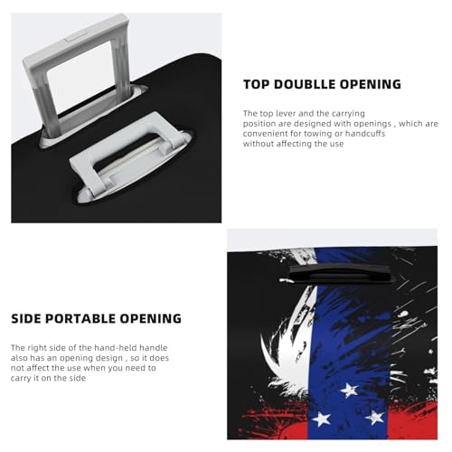 Travel Luggage Cover Netherlands Antilles The Dutch Antilles Flag Fashion Washable Baggage Suitcase Protector Fit For Luggage Large4