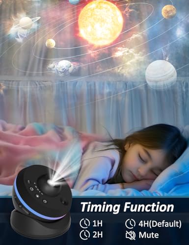 [6th Generation Upgrade] Planetarium Galaxy Projector, 13 in 1 Starlight Projector Starry Sky Sleep Night Light, Dynamic Meteor, 360° Rotating Nebula, 4K HD & Large Projection Bedroom Decor, Kids