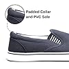 Canvas Loafer Shoes for Men - Comfortable & Lightweight Slip On Shoes with Padded Collar & Cushioned Insole - Boat Shoe Yachting Outdoor Walking Sneakers (Blue) #3