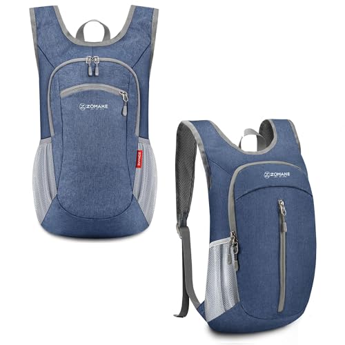 Morrales ZOMAKE liviano 10L plegable azul miniatura 1