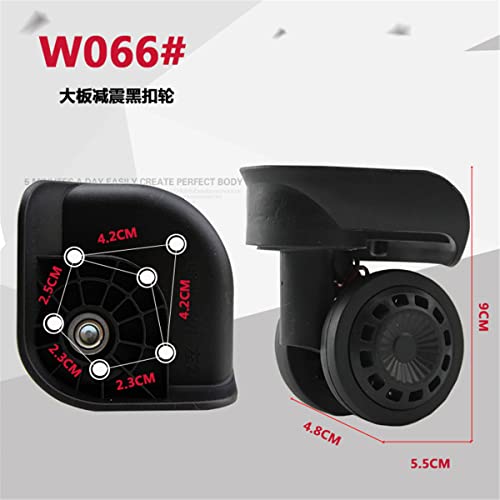 Luggage Suitcase Wheels Swivel Wheel Replacement Travel Suitcase Wheels Plastic Bearings Repair Set for Luggage Kits Pack of 2 (BJ-W066)2